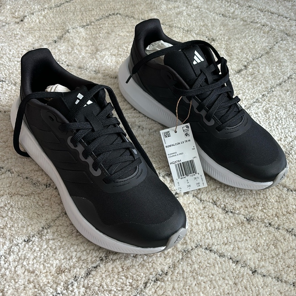 NWT Black and White Adidas Sneakers Running Shoes